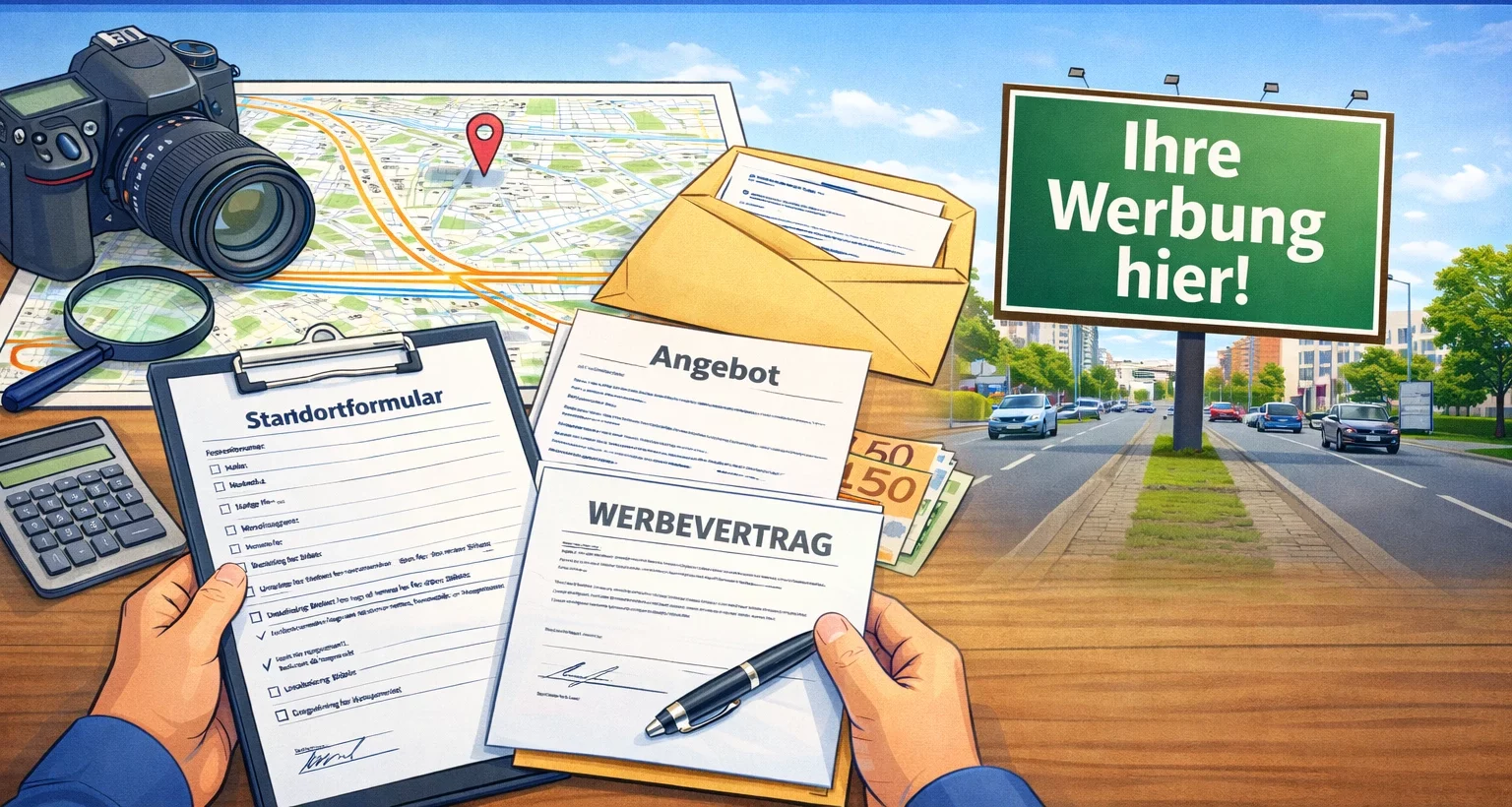 Werbefläche anbieten,Werbeflächen anbieten,Standortformular,Werbestandort anbieten,Standort anbieten Standortformular zum Werbefläche anbieten und vermieten - Grundstück, Hauswand und Freifläche als Werbefläche anbieten und vermieten