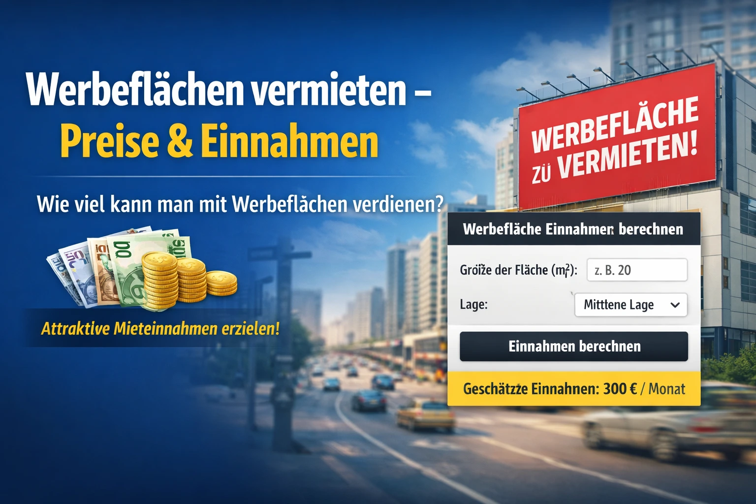 Wie viel kann man mit Werbeflächen verdienen