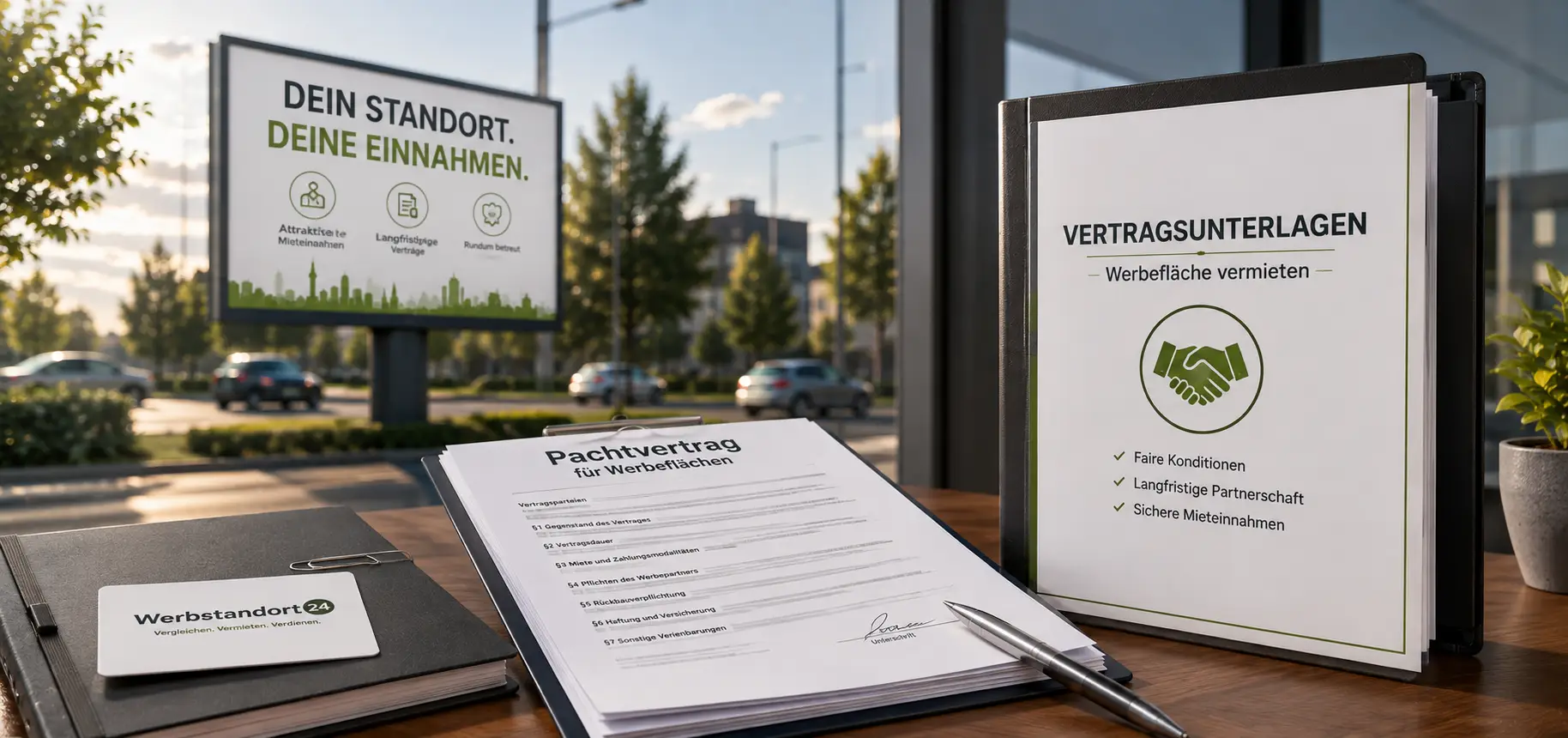 Werbevertrag 1 Werbefläche vermieten Mietvertrag und Pachtvertrag